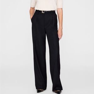 Anine Bing Black Wide-Leg Pants